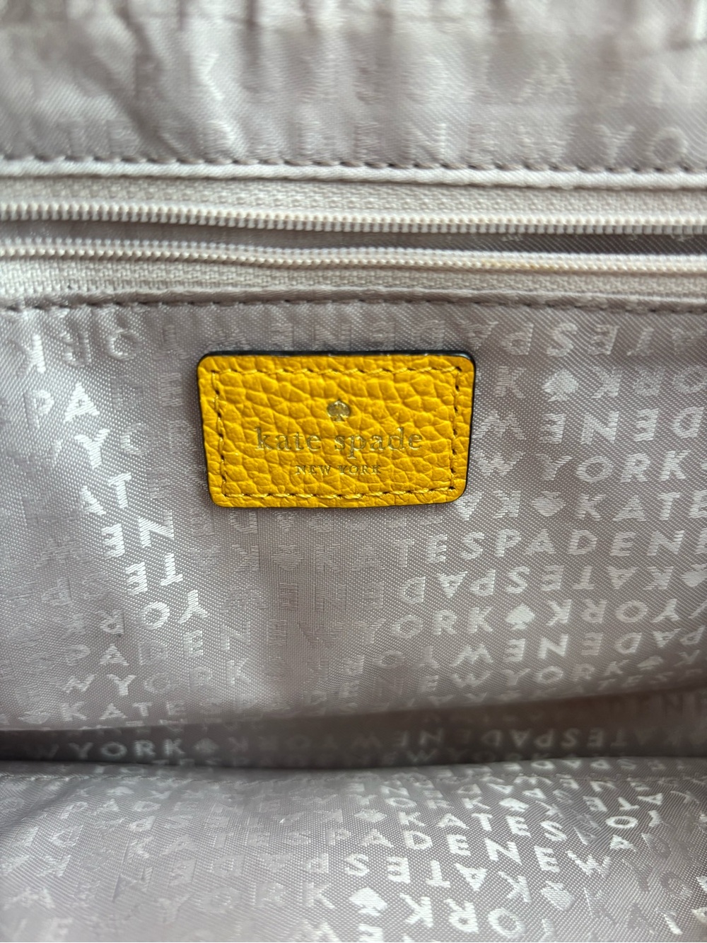 Kate Spade Leila Medium Flap Leather Shoulder Bag - Yellow - Picture 7 of 11